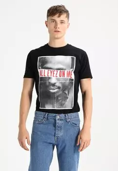 Футболка с принтом Mister Tee, черный