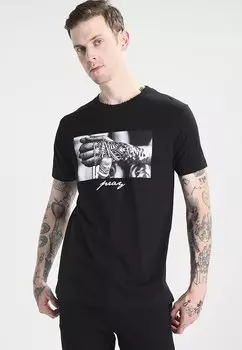 Футболка с принтом Mister Tee, черный