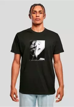 Футболка с принтом Mister Tee, черный