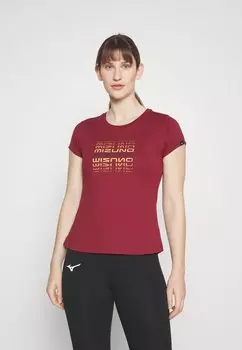 Футболка с принтом Mizuno