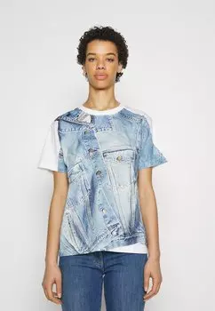 Футболка с принтом Moschino