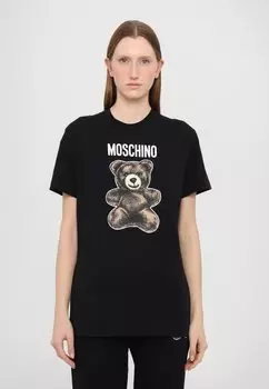 Футболка с принтом MOSCHINO, белый