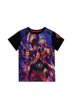 Футболка с принтом «Мстители» Marvel, черный