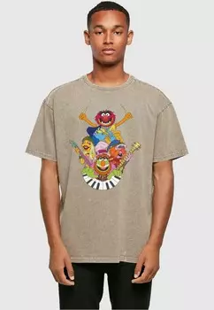 Футболка с принтом MUPPETS DR TEETH AND THE ELECTRIC MAYHEM ABSOLUTE CULT, хаки
