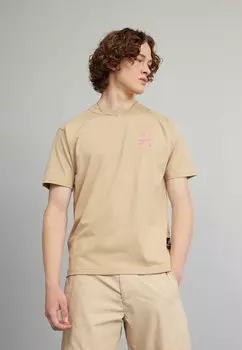 Футболка с принтом New Balance, охра