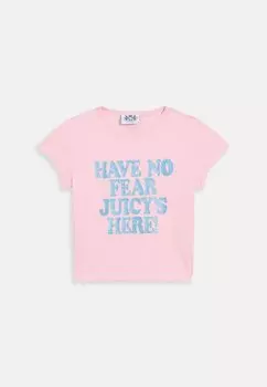 Футболка с принтом NO FEAR Juicy Couture, розовый