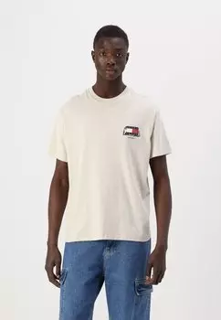 Футболка с принтом NOVELTY TEE Tommy Jeans, бежевый