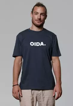 Футболка с принтом OIDA watapparel, антрацит