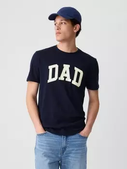 Футболка с принтом папы Gap, синий
