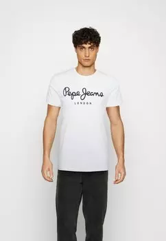 Футболка с принтом Pepe Jeans, белый