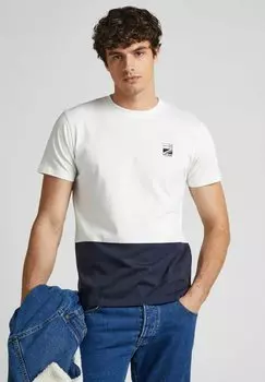 Футболка с принтом Pepe Jeans, молочный