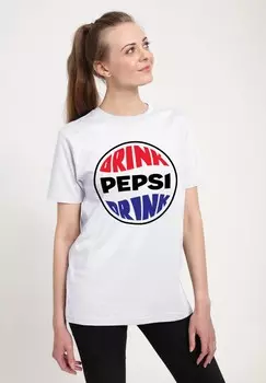 Футболка с принтом PEPSI CLASSIC LOGO Henry Tiger, белый