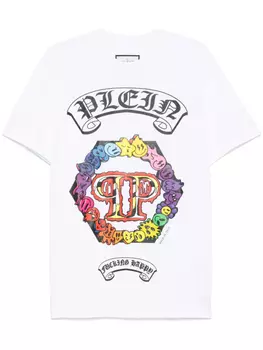 Футболка с принтом Philipp Plein, белый