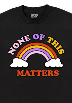 Футболка с принтом POP CREATURE MATTERS Henry Tiger, черный
