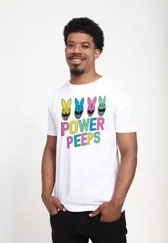 Футболка с принтом POWER RANGERS POWER PEEPS Henry Tiger, белый