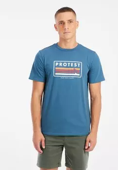 Футболка с принтом Protest, темно-синий