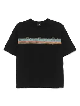 Футболка с принтом PS Paul Smith, черный