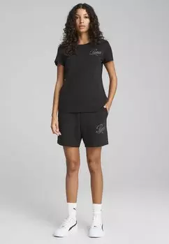 Футболка с принтом Puma, черный