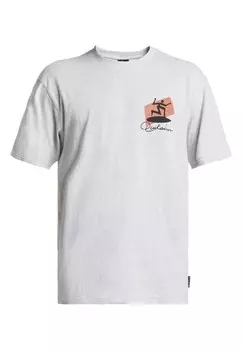Футболка с принтом Quiksilver, серый