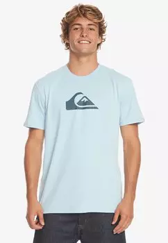 Футболка с принтом Quiksilver, синий