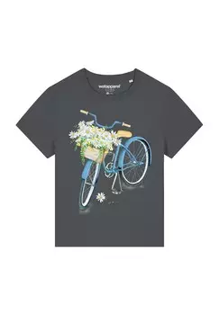 Футболка с принтом RAD watapparel, антрацит