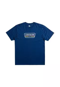 Футболка с принтом RANGE LIFE FRONT SS Quiksilver, синий