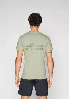 Футболка с принтом RAPID RIDGE BACK GRAPHIC TEE Columbia, светло-зеленый