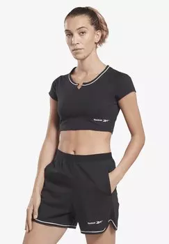 Футболка с принтом Reebok, черный