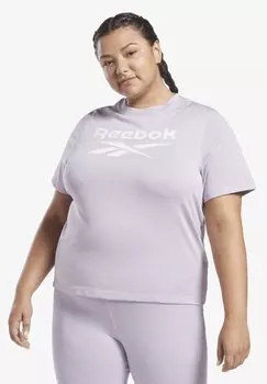Футболка с принтом Reebok, фиолетовый