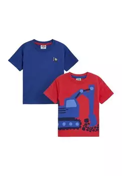 Футболка с принтом REGULAR FIT -GRAPHIC 2 PACK JoJo Maman Bb, красный