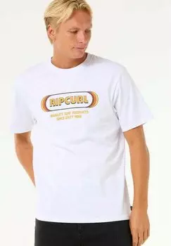 Футболка с принтом Rip Curl, белый