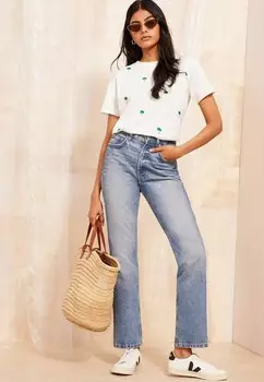 Футболка с принтом ROUND NECK LOGO-REGULAR FIT Friends Like These, зеленый