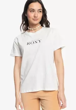 Футболка с принтом Roxy, белый