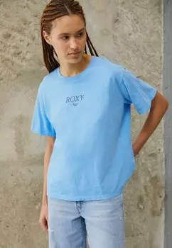 Футболка с принтом Roxy, лазурно-голубой