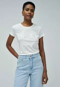 Футболка с принтом Salsa Jeans, белый