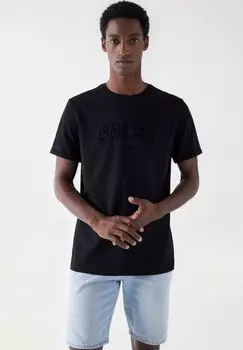 Футболка с принтом Salsa Jeans, черный
