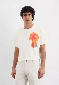 Футболка с принтом SHORT SLEEVE NEW BACK Marc O'Polo, молочный