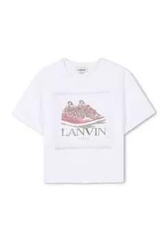 Футболка с принтом SHORT-SLEEVED LANVIN, белый