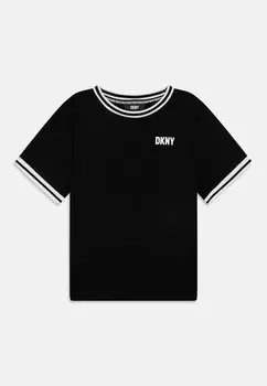 Футболка с принтом SHORT SLEEVES TEE DKNY, цвет black