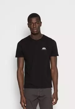 Футболка с принтом Small Logo Alpha Industries, черный