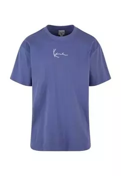 Футболка с принтом Small Signature Essential Tee Karl Kani, темно-синяя