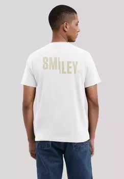 Футболка с принтом SMILEY ICON LIGHT F4NT4STIC, белый