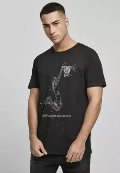 Футболка с принтом SPACE DUNK Mister Tee, черный