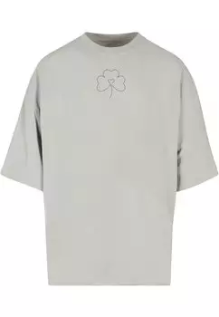 Футболка с принтом SPRING LEAF CLOVER FLOWER HUGE Merchcode, цвет lightasphalt