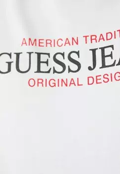 Футболка с принтом SS CN OS AMERICAN TR TEE Guess Jeans, белый