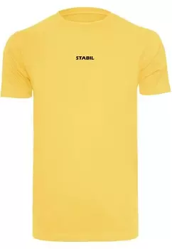 Футболка с принтом STABIL ROUND NECK Merchcode, желтый