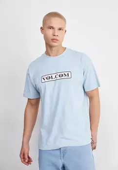 Футболка с принтом STONE Volcom, цвет celestial blue