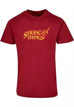 Футболка с принтом STRANGER THINGS ABSOLUTE CULT, темно-красный