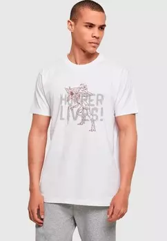 Футболка с принтом STRANGER THINGS HOPPERS LIVE ABSOLUTE CULT, белый