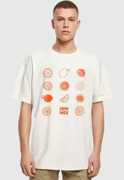 Футболка с принтом SUMMER-CITRUS HEAVY Merchcode, бежевый